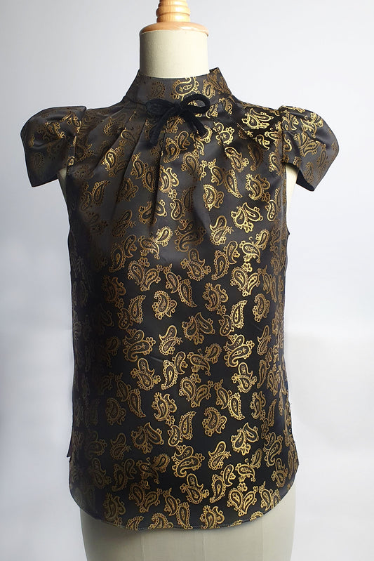 Satin Blouse lady golden dreams