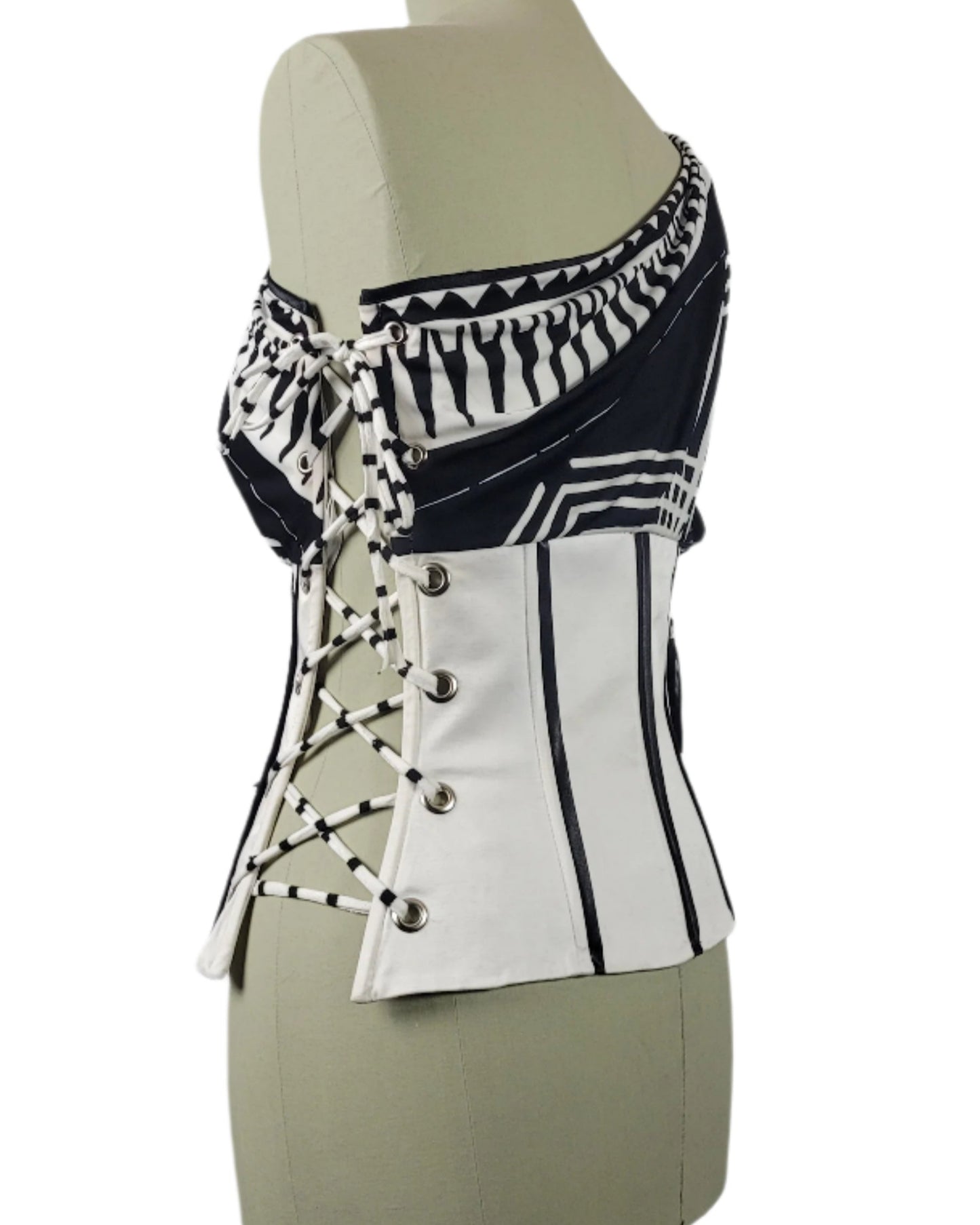 corset one shoulder in White Galaxy collection