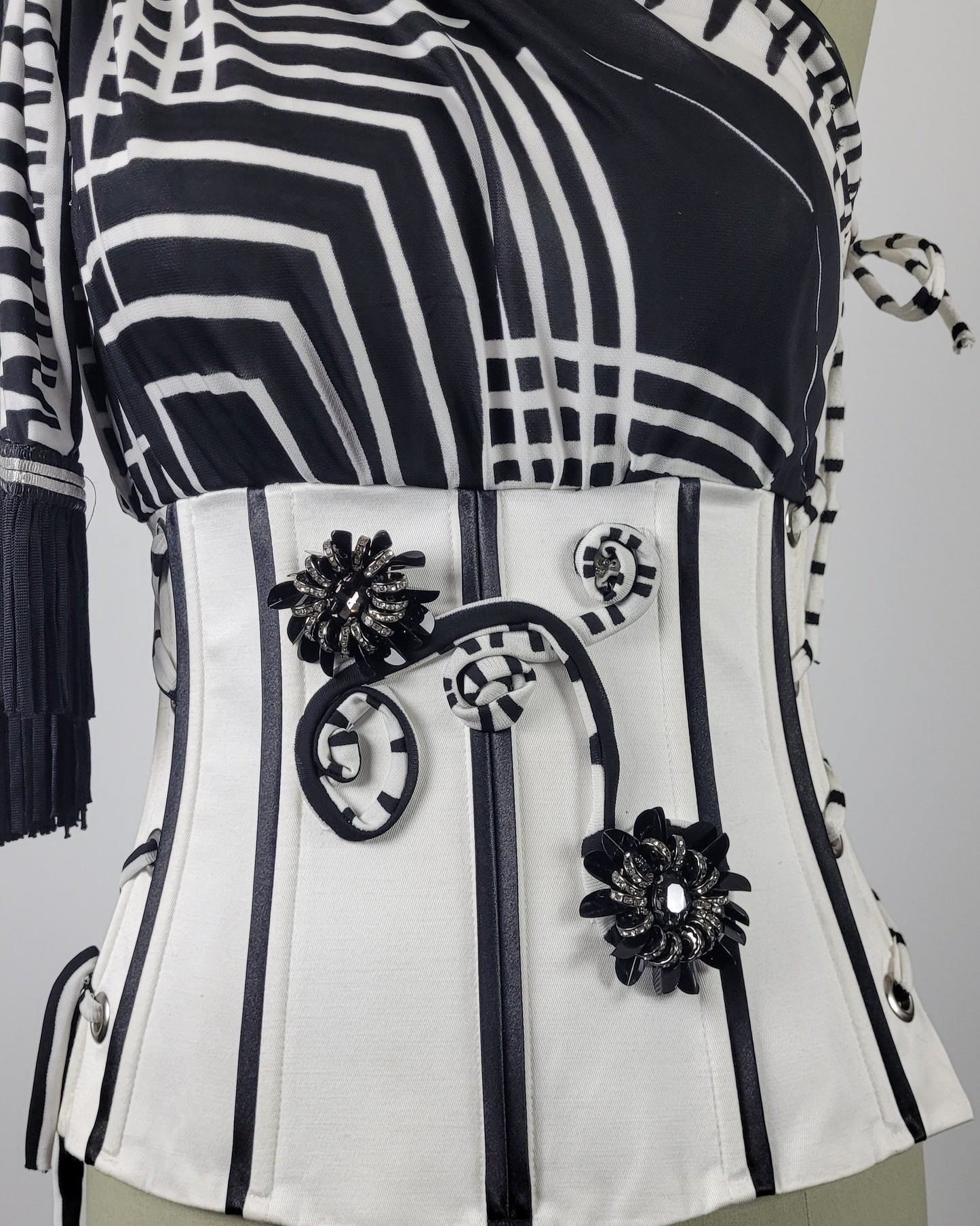 corset one shoulder in White Galaxy collection