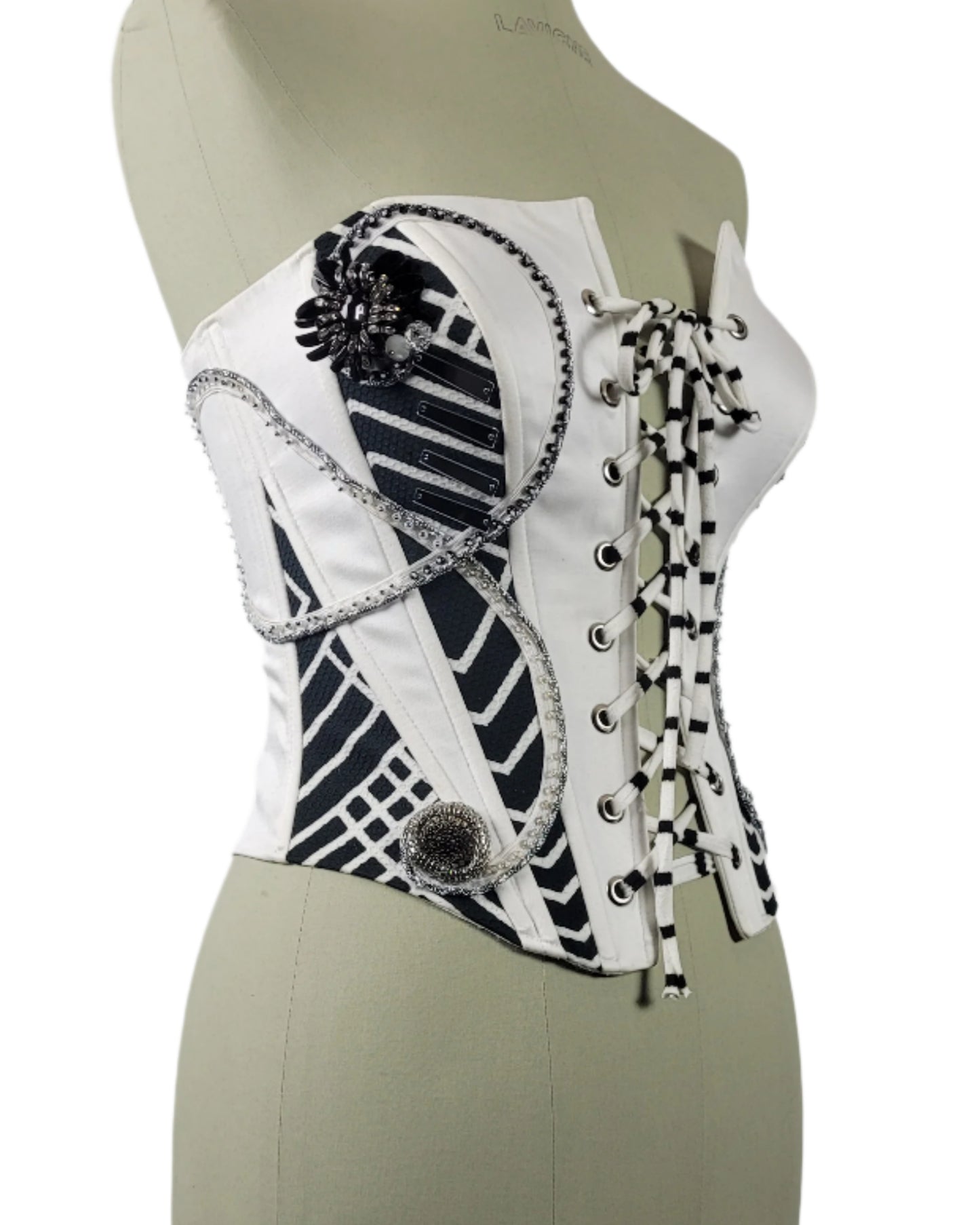 corset strapless in White Galaxy collection