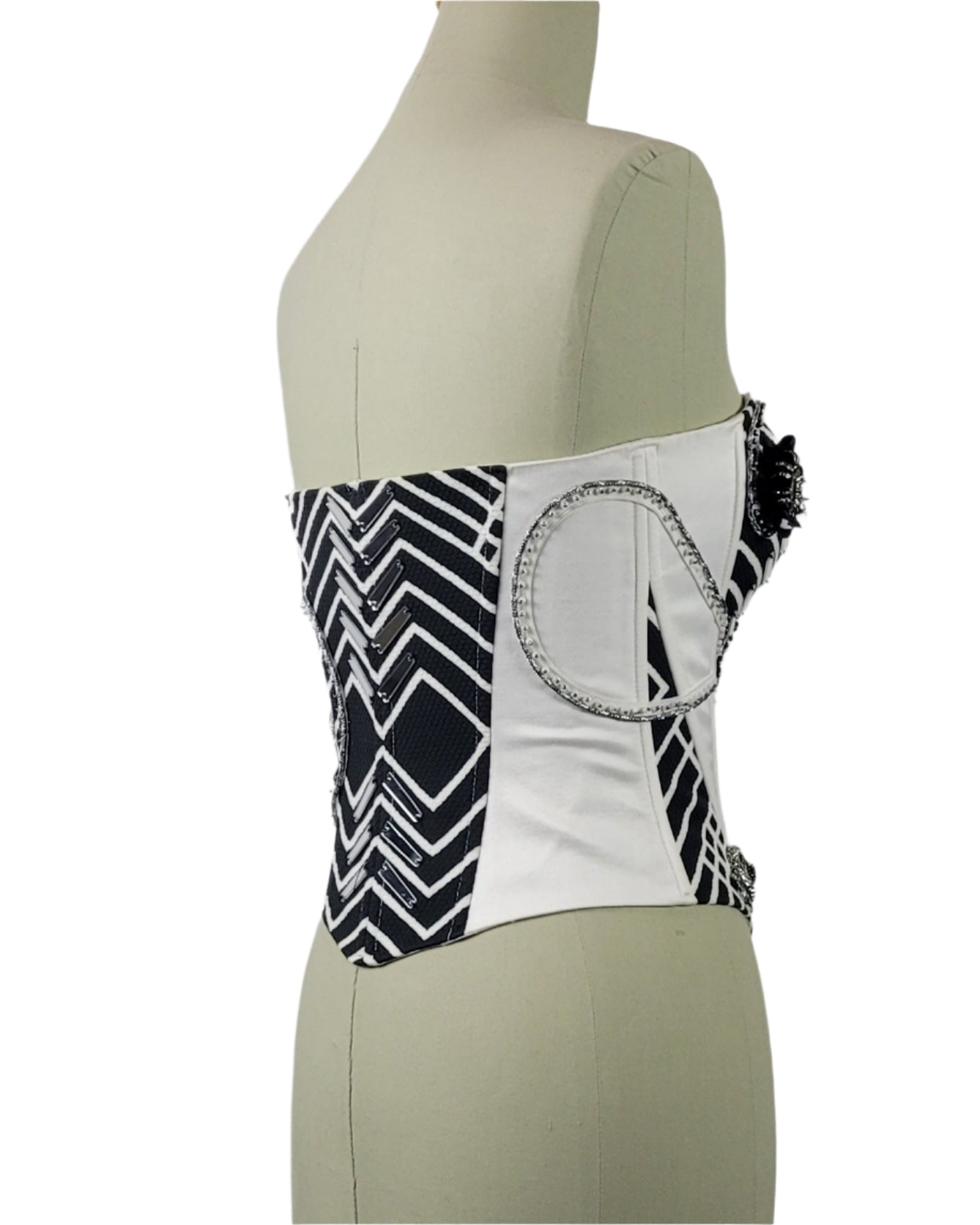 corset strapless in White Galaxy collection