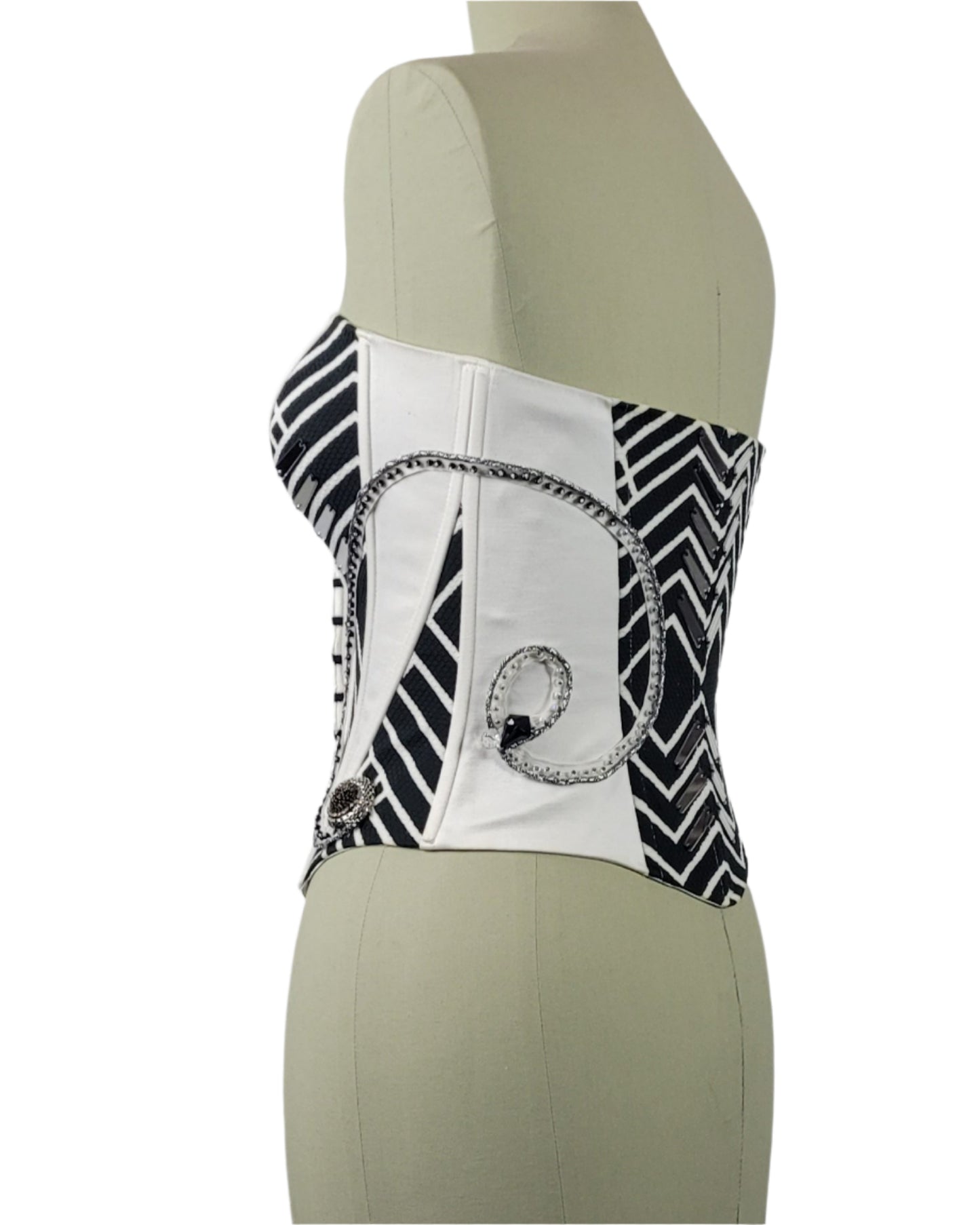 corset strapless in White Galaxy collection
