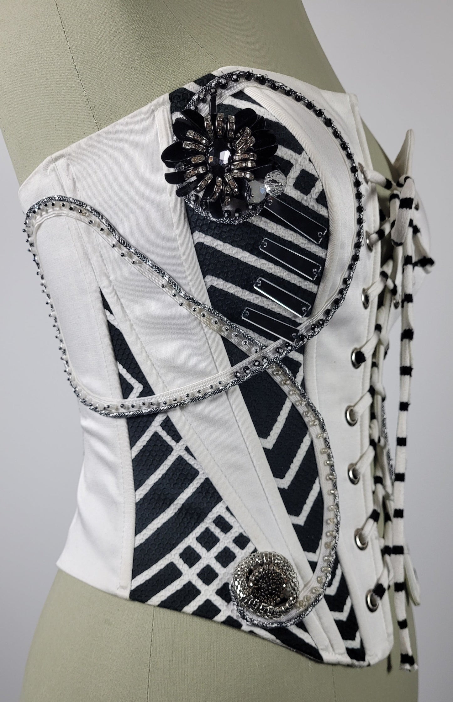 corset strapless in White Galaxy collection