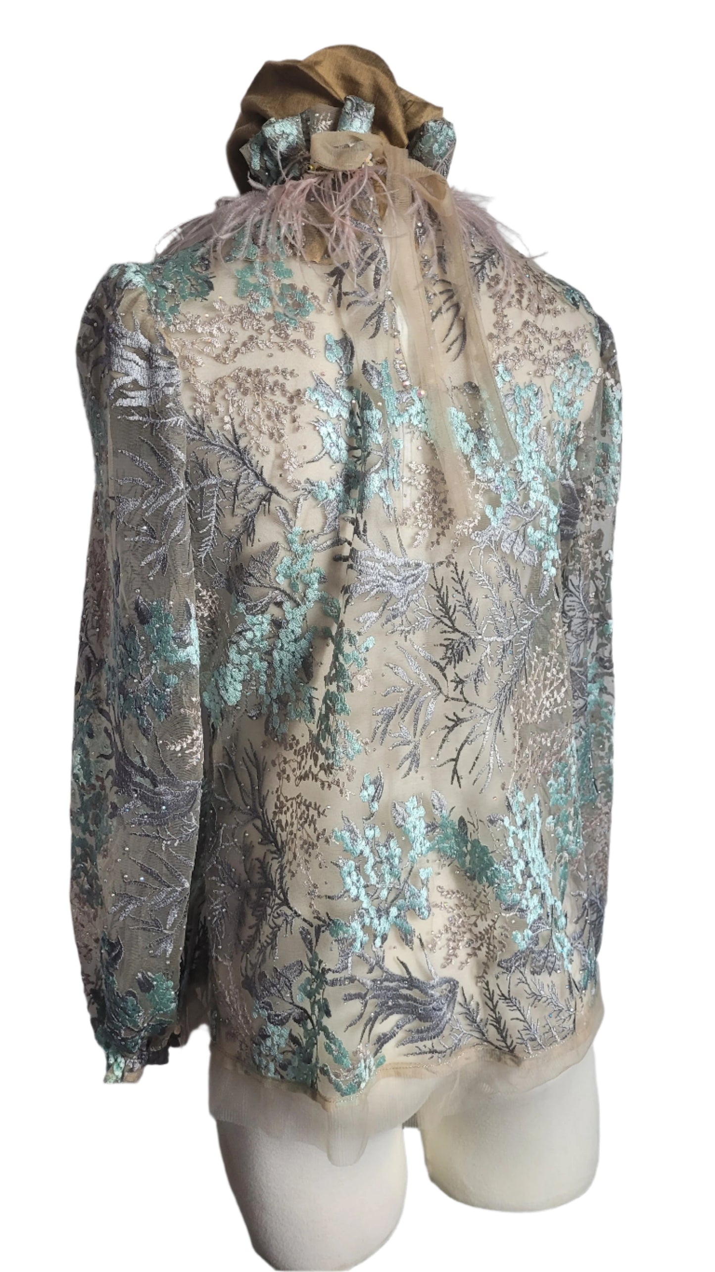 Deep Sea Lace Blouse