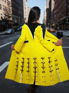 Long jacket yellow Galaxy collection