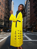 Long jacket yellow Galaxy collection