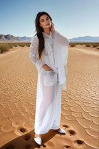 Sahara Ethereal Luxury: The Sheer Silk Chiffon Coordinate Set