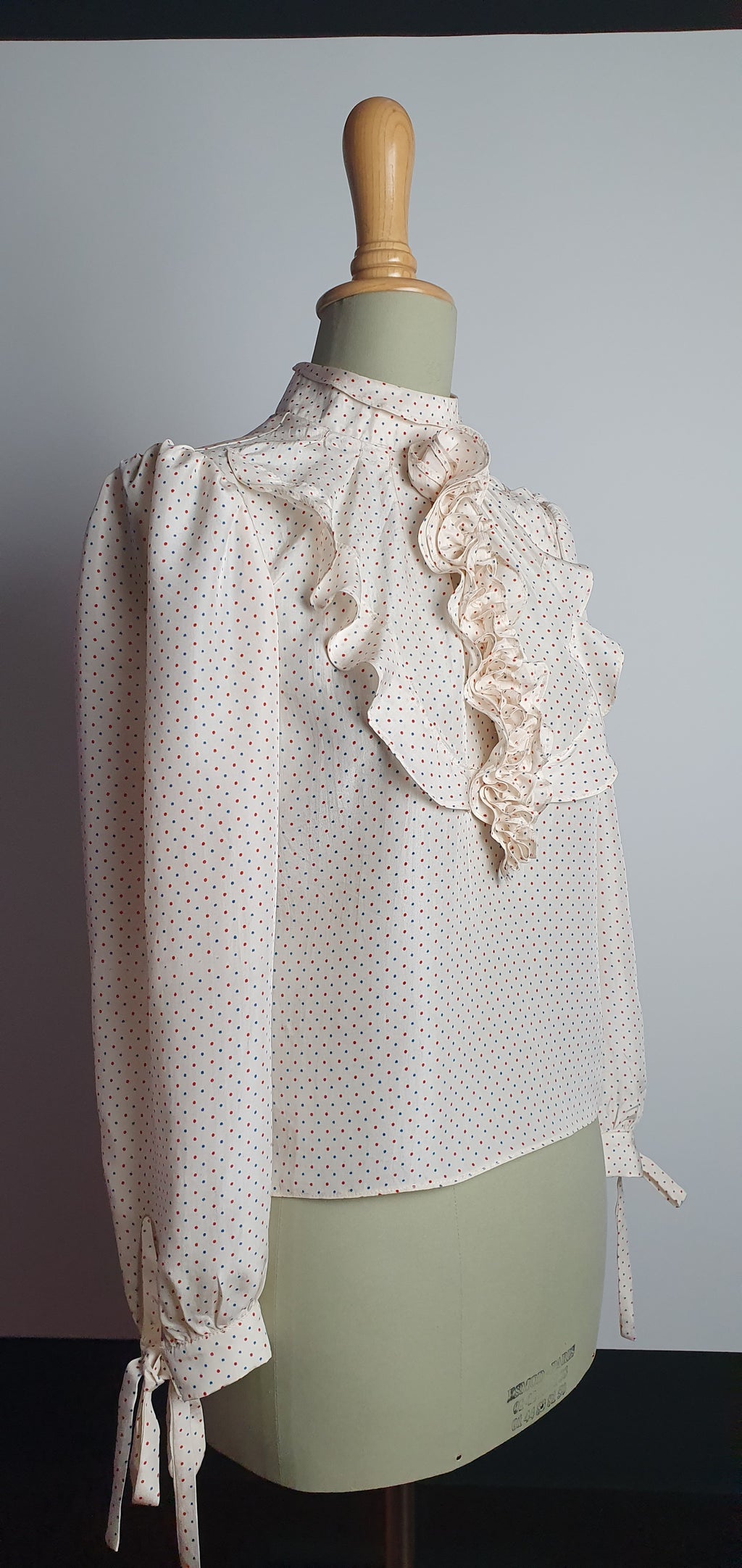 The Charlotte: Neo-Romantic Victorian Polka Dot Blouse