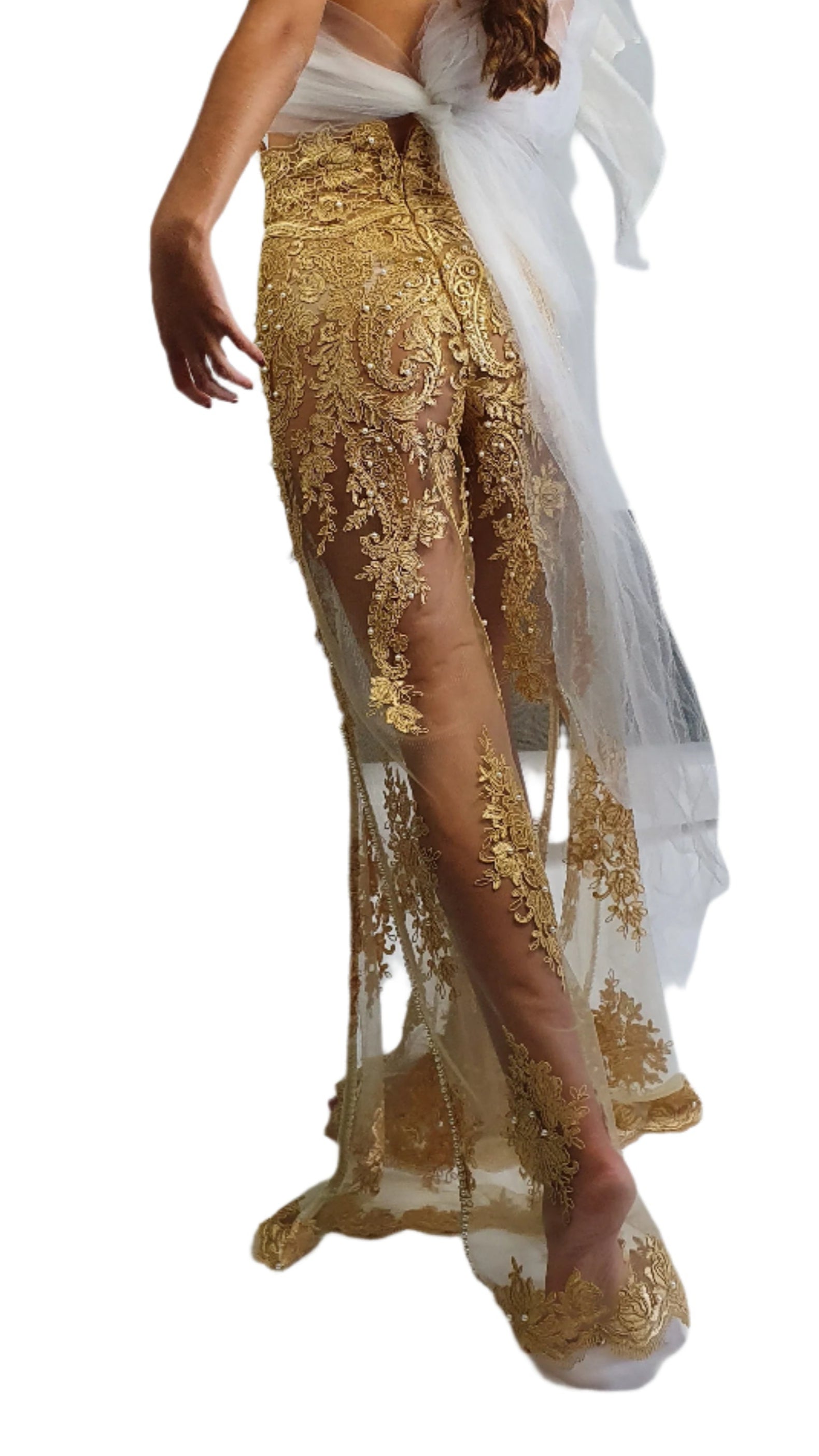 GOLDEN dreams  Lace troseurs