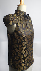 Satin Blouse lady  golden dreams