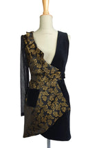 Satin/velvet dress lady by  golden dreams collection