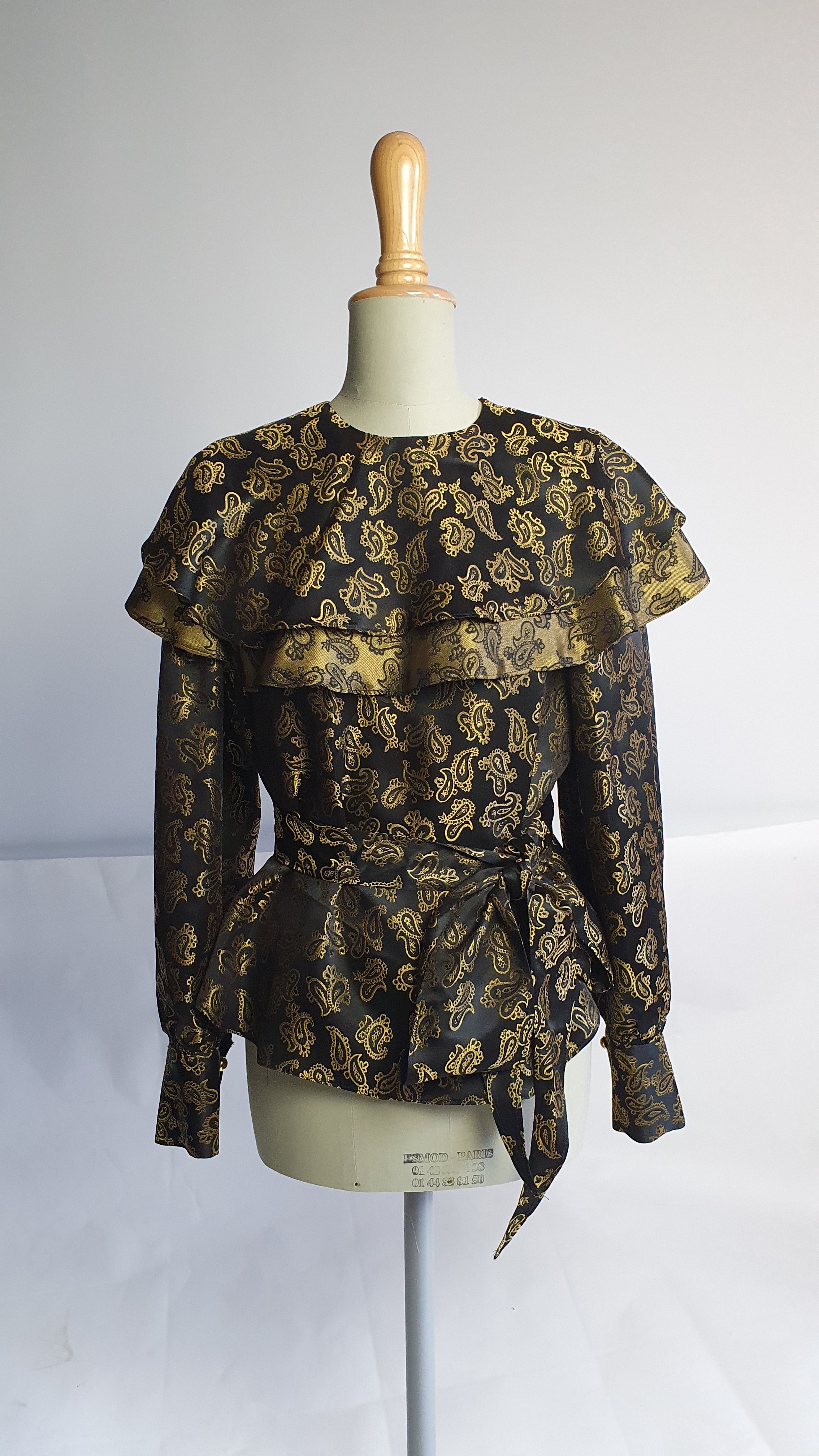 Satin Blouse long sleeves  lady  golden dreams