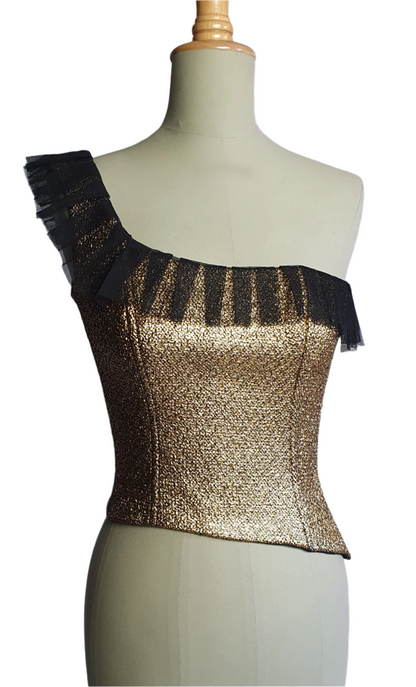 Asimetric golden corset