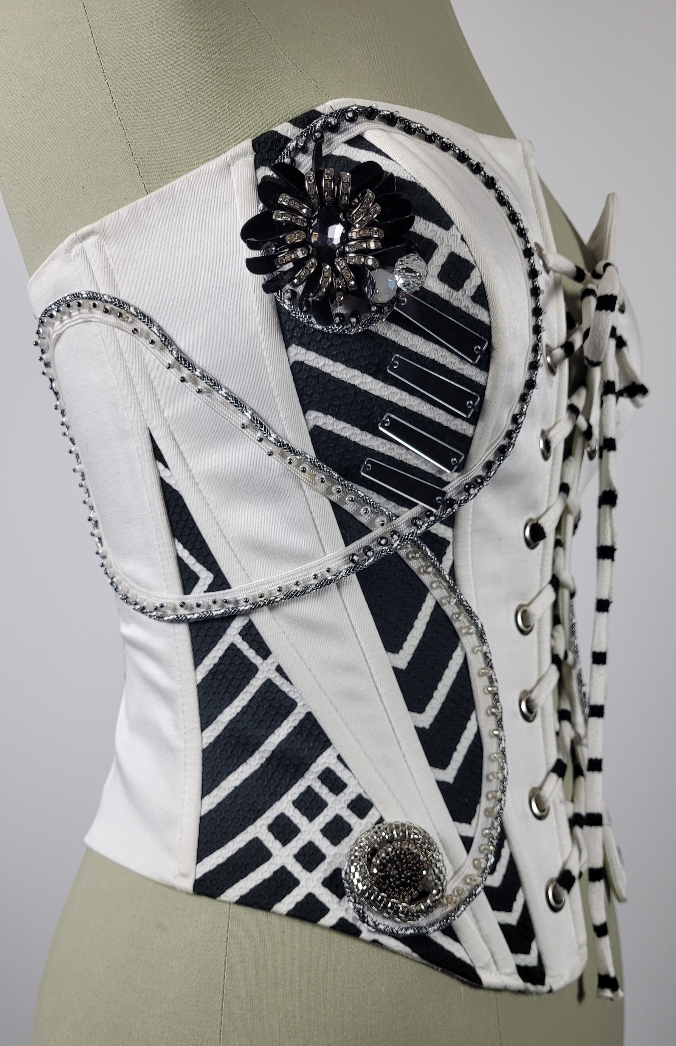 corset strapless  in White    Galaxy collection