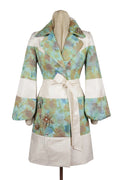 "Turquoise Garden" Patchwork Coat