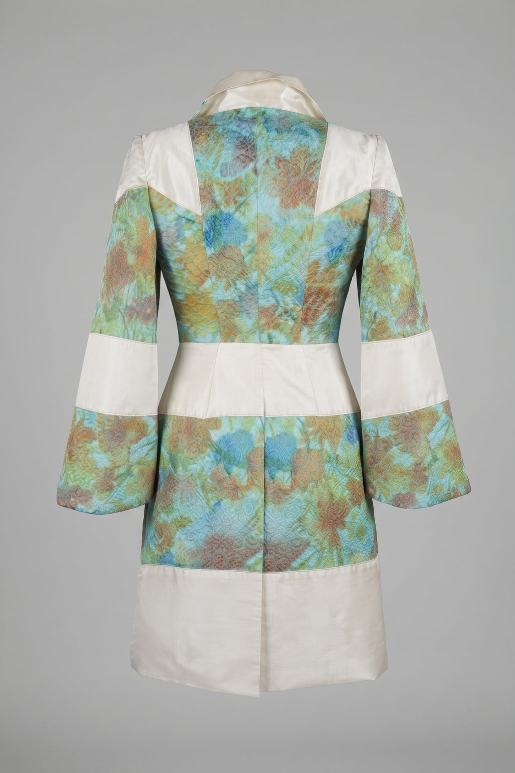 "Turquoise Garden" Patchwork Coat