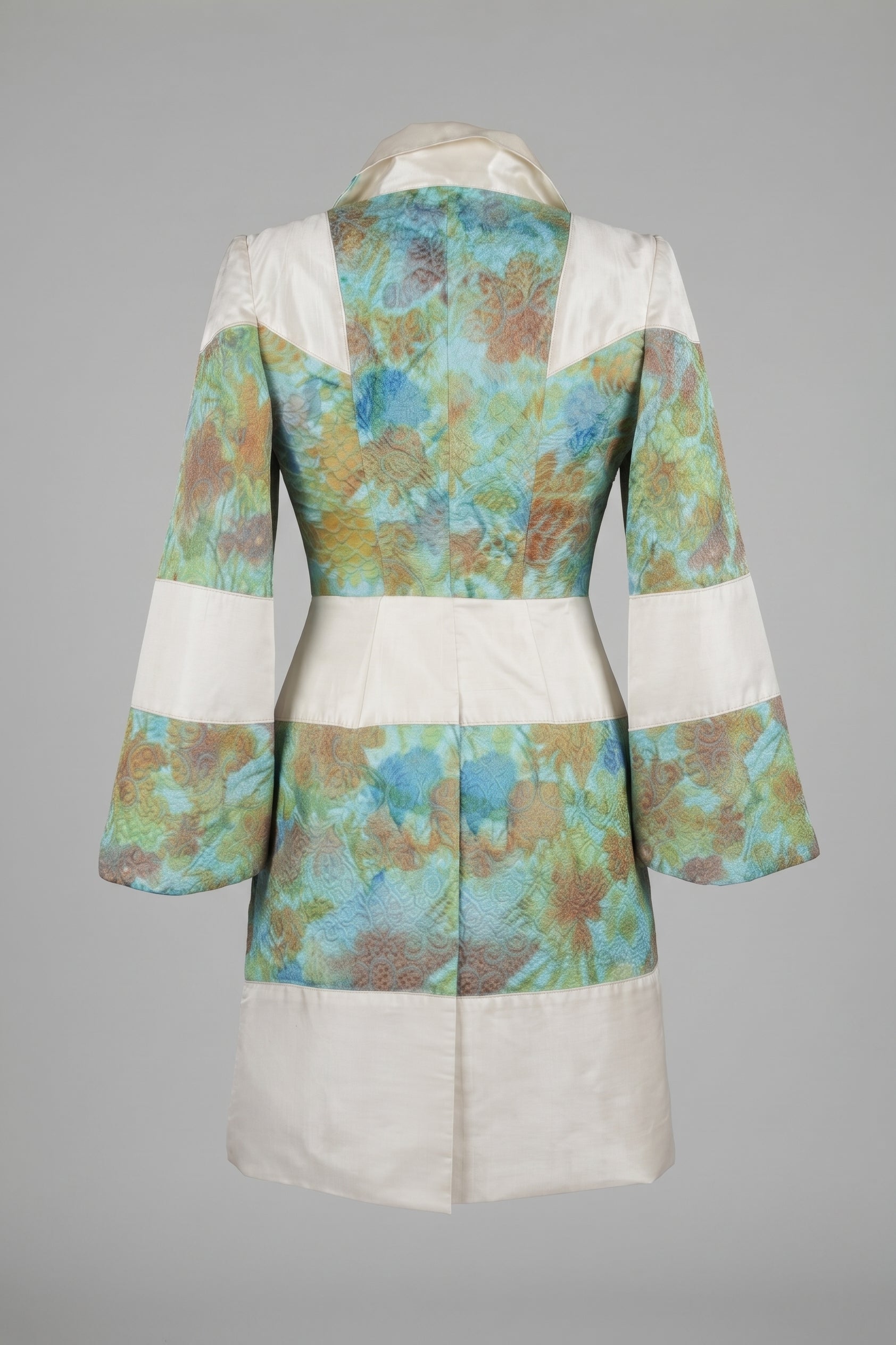 "Turquoise Garden" Patchwork Coat