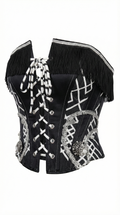 Corset strapless white/black  Galaxy collection