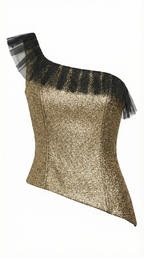 Asimetric golden corset